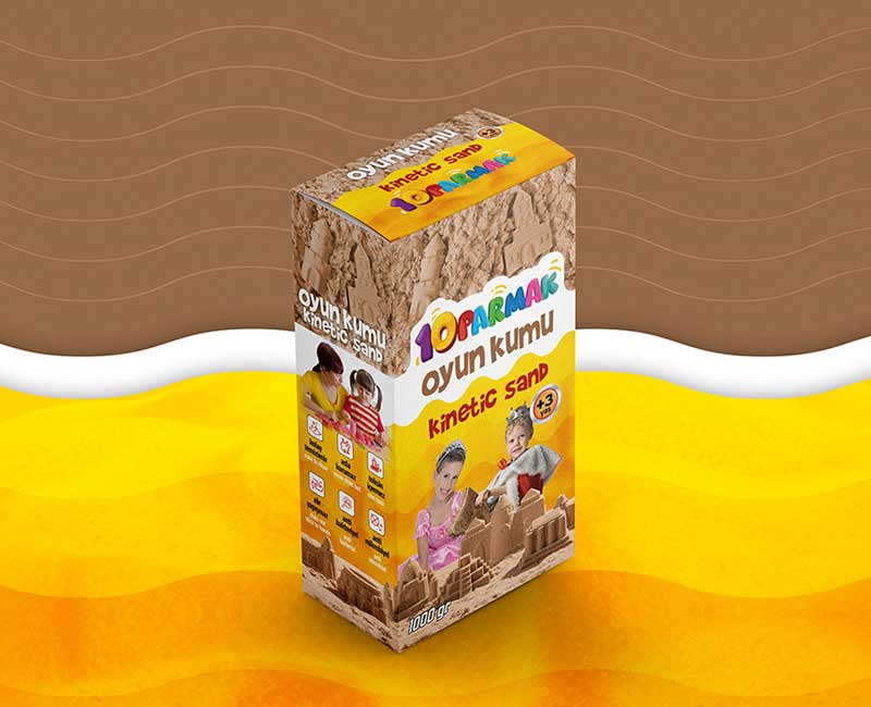 Kinetic Sand Packaging Design