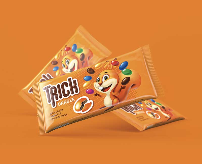 Candysugar Dragee Sugar Sticker Label Box Packaging Design